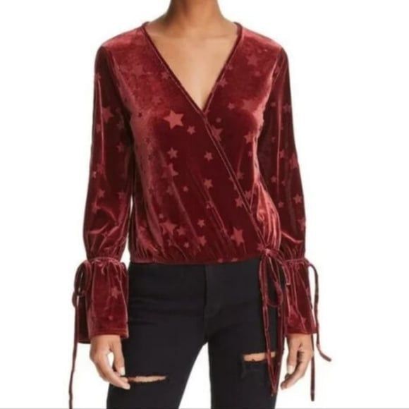 Vintage Havana Velvet Long Sleeve Shirt Medium  NWT - Picture 1 of 5